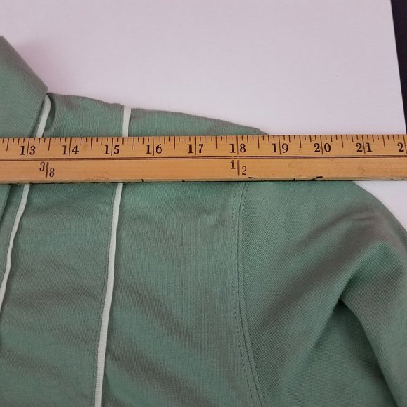 Men's Windham Pointe Large Green Polo Ribbed Hem Short Sleeve Single Pocket - Picture 8 of 8